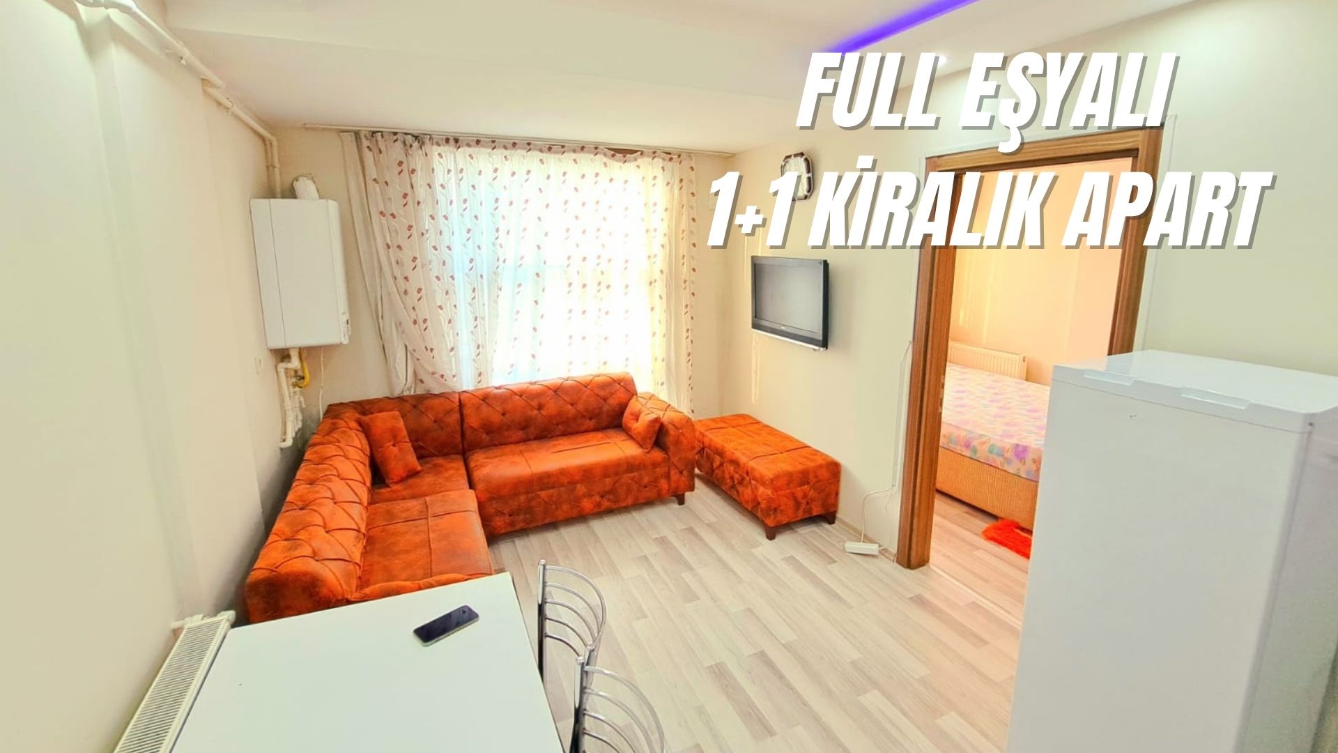 DENİZLİ İNCİLİPINAR'DA YSE IŞIKLARINA YAKIN EŞYALI 1+1 APART