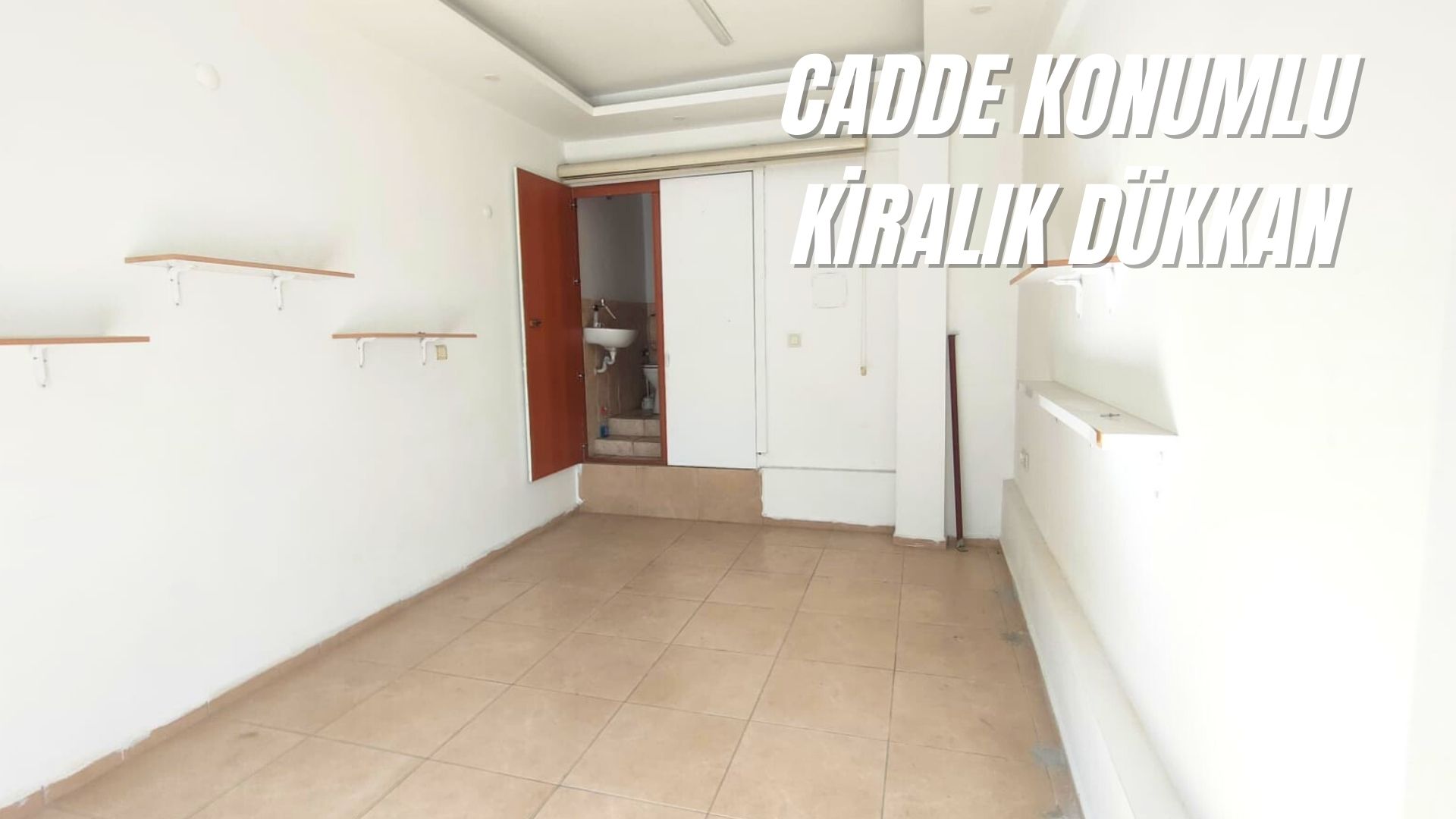 DENİZLİ KUŞPINAR MAHALLESİNDE CADDE KONUMLU KİRALIK DÜKKAN