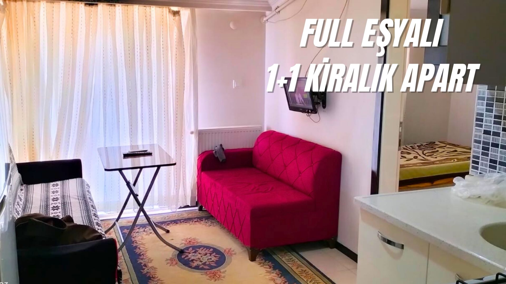 DENİZLİ MEHMETCİKTE 1+1 EŞYALI KİRALIK APART