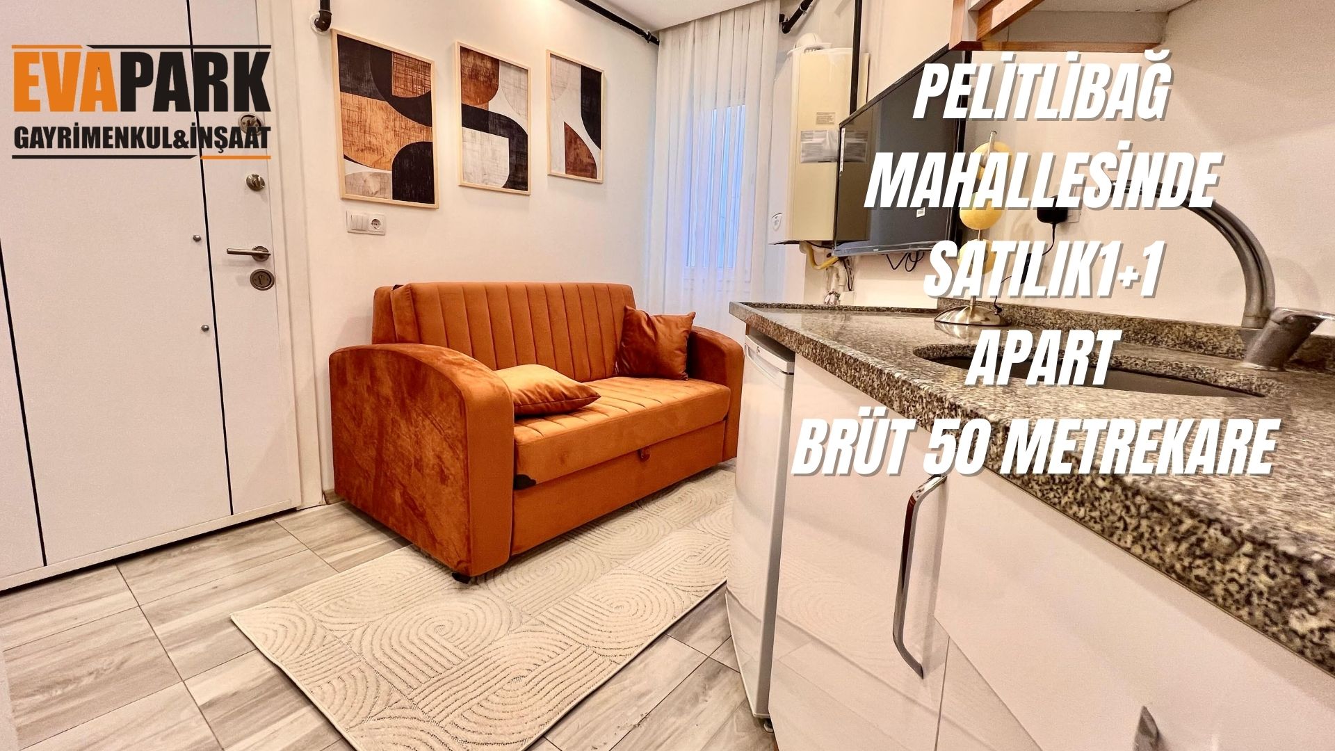 Pelitlibağ Mahallesinde 1+1 satılık apart